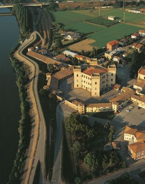 Fotografia aerea del Castello estense di Mesola - Delta del Po -Ferrara -Emilia  Romagna